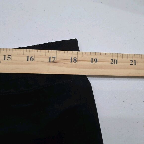 J. Jill Dress Corduroy Pants 16 Black Lightweight Pull On Stretch Classic NWT - Picture 6 of 10